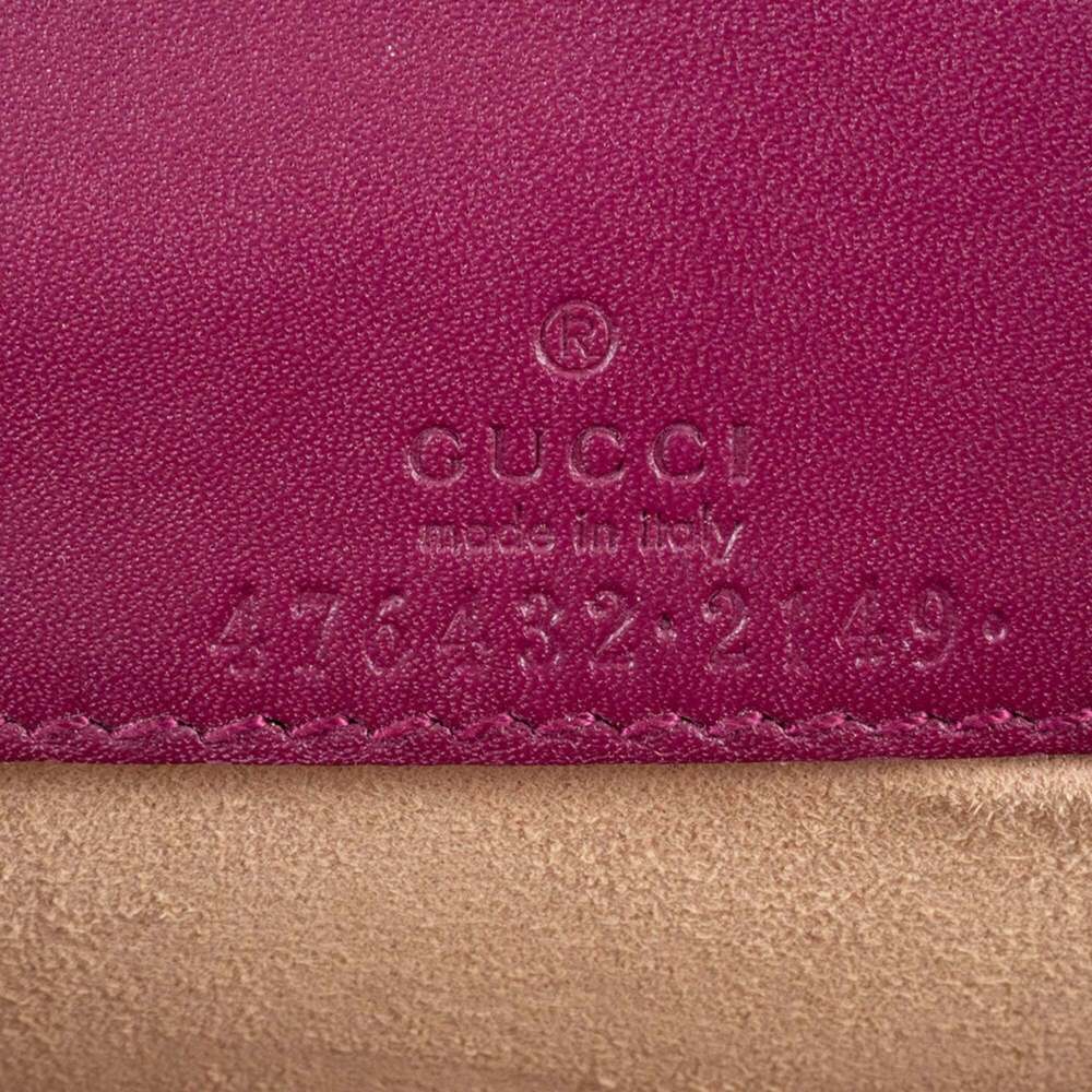GUCCI Purple Leather Shoulder Bag - Picture 12 of 16